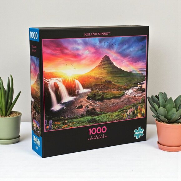 🧩 NEW Iceland Sunset 1000 Piece Jigsaw Puzzle - Picture 1 of 6